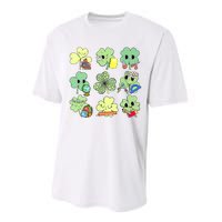 Cute Retro Teacher St Patricks Day Shamrock Irish Lucky Performance Sprint T-Shirt