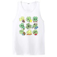 Cute Retro Teacher St Patricks Day Shamrock Irish Lucky PosiCharge Competitor Tank