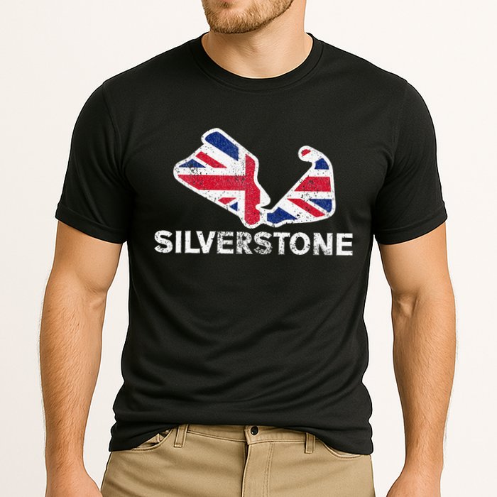 Car Racing Track In England Silverstone Circuit Racing Fans Cooling Performance Crew T-Shirt