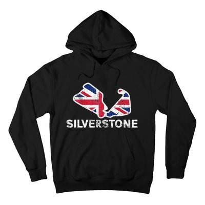 Car Racing Track In England Silverstone Circuit Racing Fans Hoodie