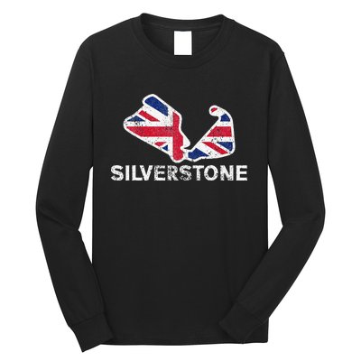 Car Racing Track In England Silverstone Circuit Racing Fans Long Sleeve Shirt