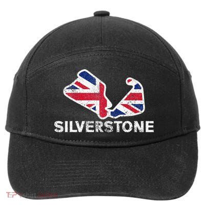 Car Racing Track In England Silverstone Circuit Racing Fans 7-Panel Snapback Hat