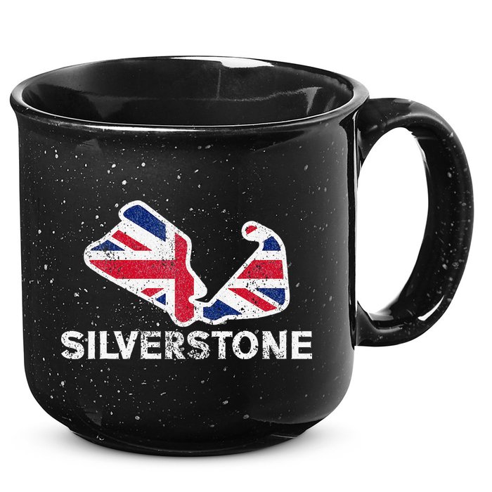 Car Racing Track In England Silverstone Circuit Racing Fans 15oz Campfire Ceramic Mug
