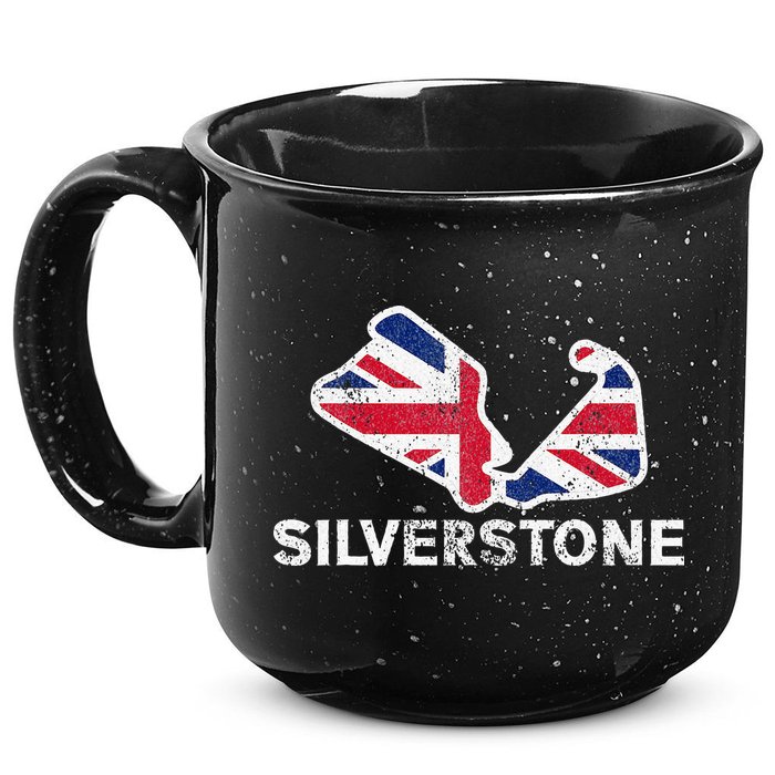 Car Racing Track In England Silverstone Circuit Racing Fans 15oz Campfire Ceramic Mug