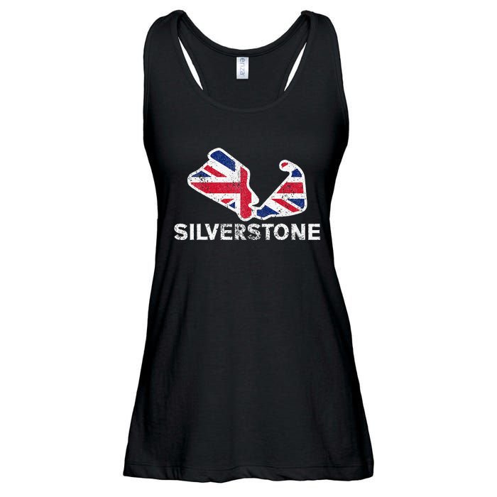 Car Racing Track In England Silverstone Circuit Racing Fans Ladies Essential Flowy Tank