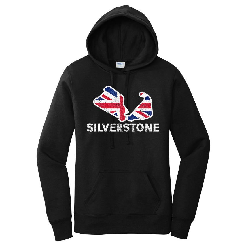 Car Racing Track In England Silverstone Circuit Racing Fans Women's Pullover Hoodie