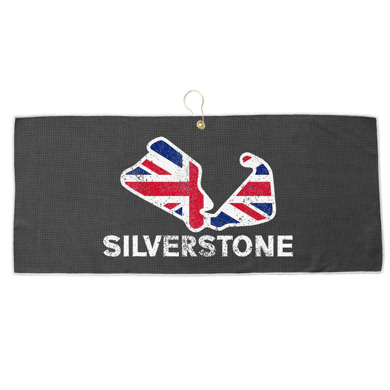 Car Racing Track In England Silverstone Circuit Racing Fans Large Microfiber Waffle Golf Towel