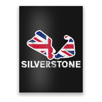 Car Racing Track In England Silverstone Circuit Racing Fans Poster