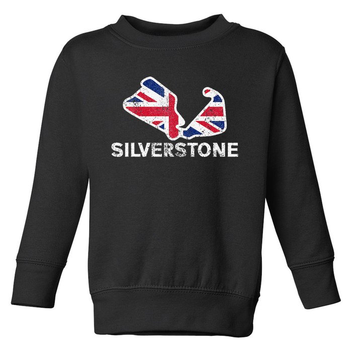 Car Racing Track In England Silverstone Circuit Racing Fans Toddler Sweatshirt