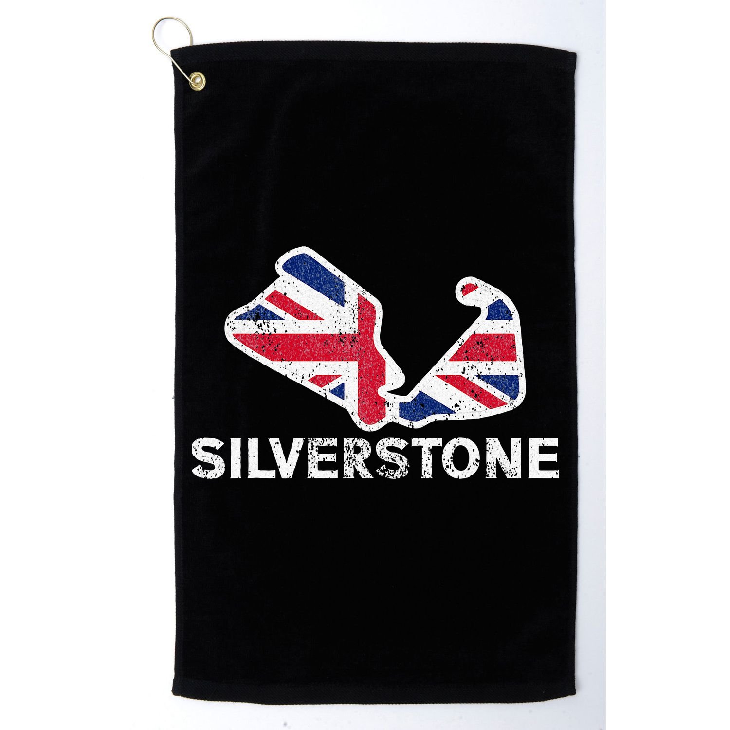 Car Racing Track In England Silverstone Circuit Racing Fans Golf Towel