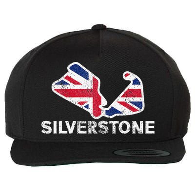Car Racing Track In England Silverstone Circuit Racing Fans Wool Snapback Cap