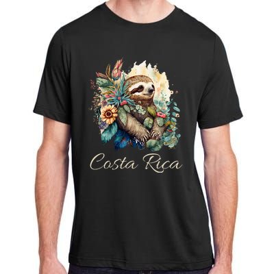 Costa Rica Tropical Sloth Adult ChromaSoft Performance T-Shirt