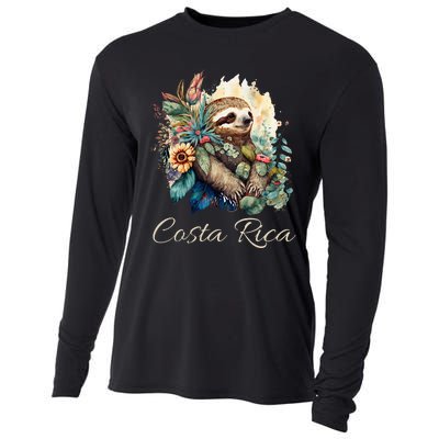 Costa Rica Tropical Sloth Cooling Performance Long Sleeve Crew