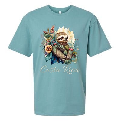 Costa Rica Tropical Sloth Sueded Cloud Jersey T-Shirt