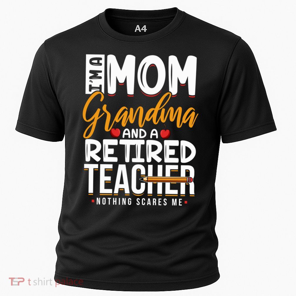 Cute Retired Teacher Full Time Grandma Teachers Cool Gift Cooling Performance Crew T-Shirt