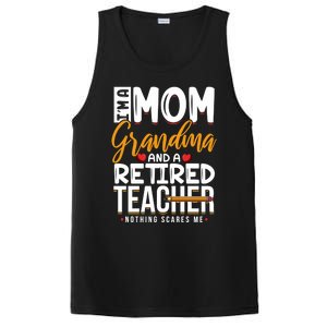 Cute Retired Teacher Full Time Grandma Teachers Cool Gift PosiCharge Competitor Tank