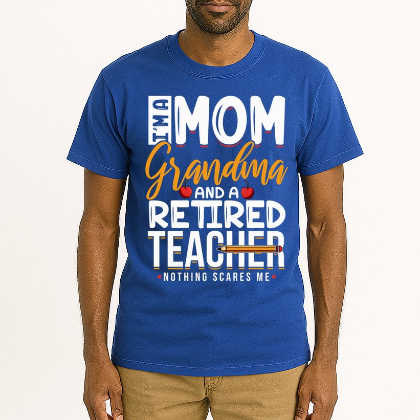 Cute Retired Teacher Full Time Grandma Teachers Cool Gift Tall T-Shirt