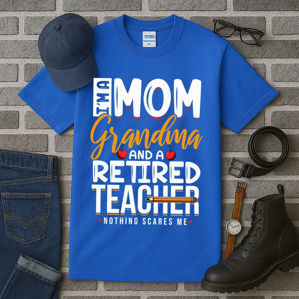 Cute Retired Teacher Full Time Grandma Teachers Cool Gift Tall T-Shirt