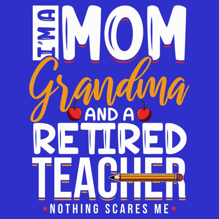 Cute Retired Teacher Full Time Grandma Teachers Cool Gift Tall T-Shirt