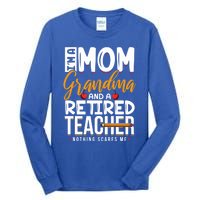 Cute Retired Teacher Full Time Grandma Teachers Cool Gift Tall Long Sleeve T-Shirt