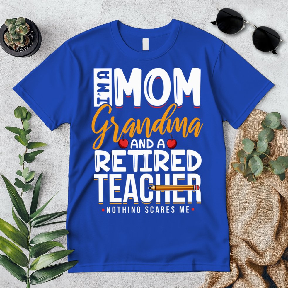 Cute Retired Teacher Full Time Grandma Teachers Cool Gift Premium T-Shirt