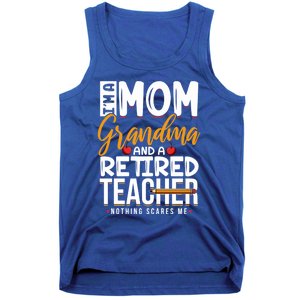 Cute Retired Teacher Full Time Grandma Teachers Cool Gift Tank Top