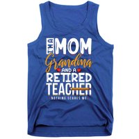 Cute Retired Teacher Full Time Grandma Teachers Cool Gift Tank Top