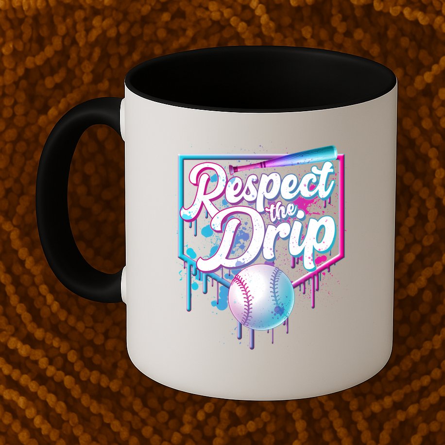 Cool Respect the Drip Icecream Baseball Fan Mug