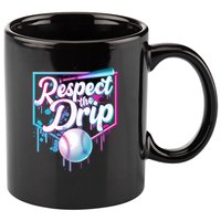 Cool Respect the Drip Icecream Baseball Fan 11oz C Handle Ceramic Mug