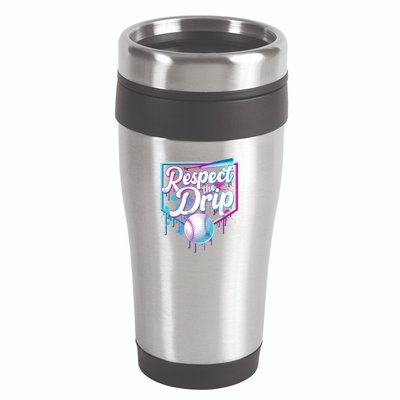 Cool Respect the Drip Icecream Baseball Fan 16oz Travel Tumbler
