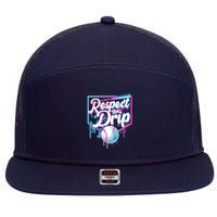 Cool Respect the Drip Icecream Baseball Fan 7 Panel Mesh Trucker Snapback Hat