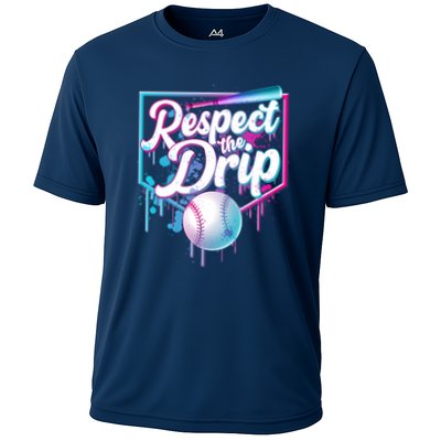 Cool Respect the Drip Icecream Baseball Fan Performance Shirt