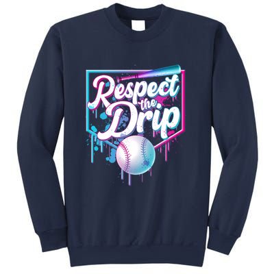 Cool Respect the Drip Icecream Baseball Fan Sweatshirt