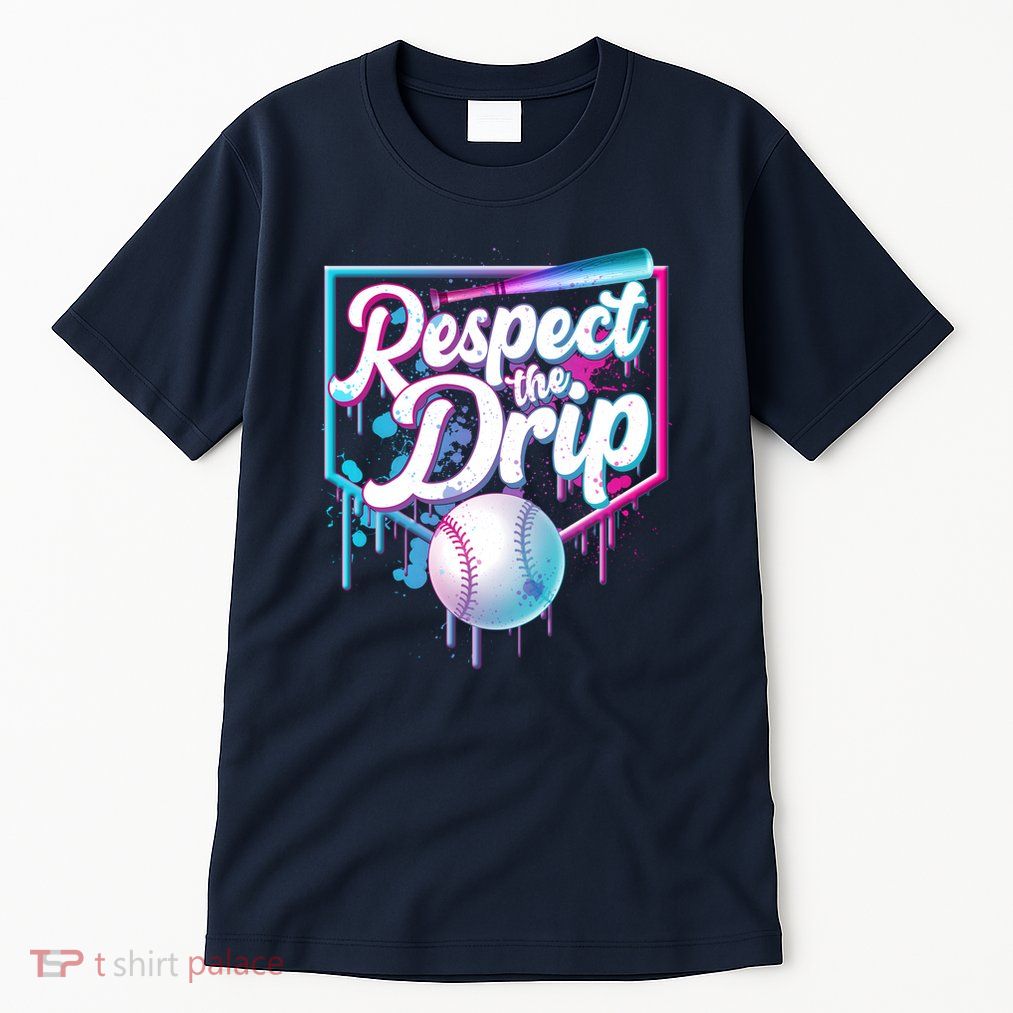 Cool Respect the Drip Icecream Baseball Fan Tall T-Shirt
