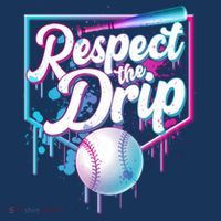 Cool Respect the Drip Icecream Baseball Fan Flatbill Hat