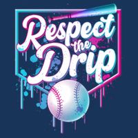 Cool Respect the Drip Icecream Baseball Fan 16 in Basic Backpack