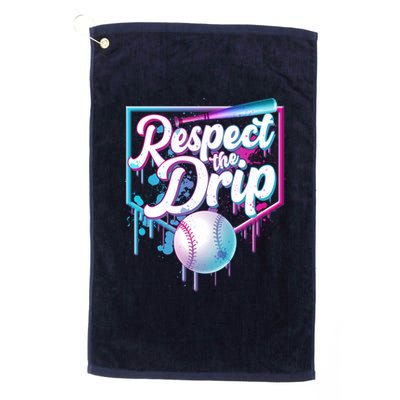 Cool Respect the Drip Icecream Baseball Fan Golf Towel