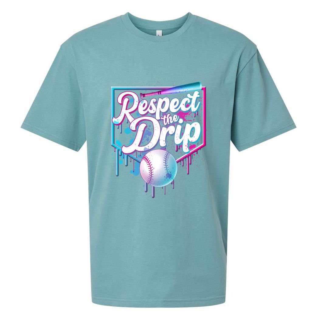Cool Respect the Drip Icecream Baseball Fan Sueded Cloud Jersey T-Shirt