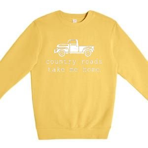 Country Roads Take Me Home Premium Crewneck Sweatshirt