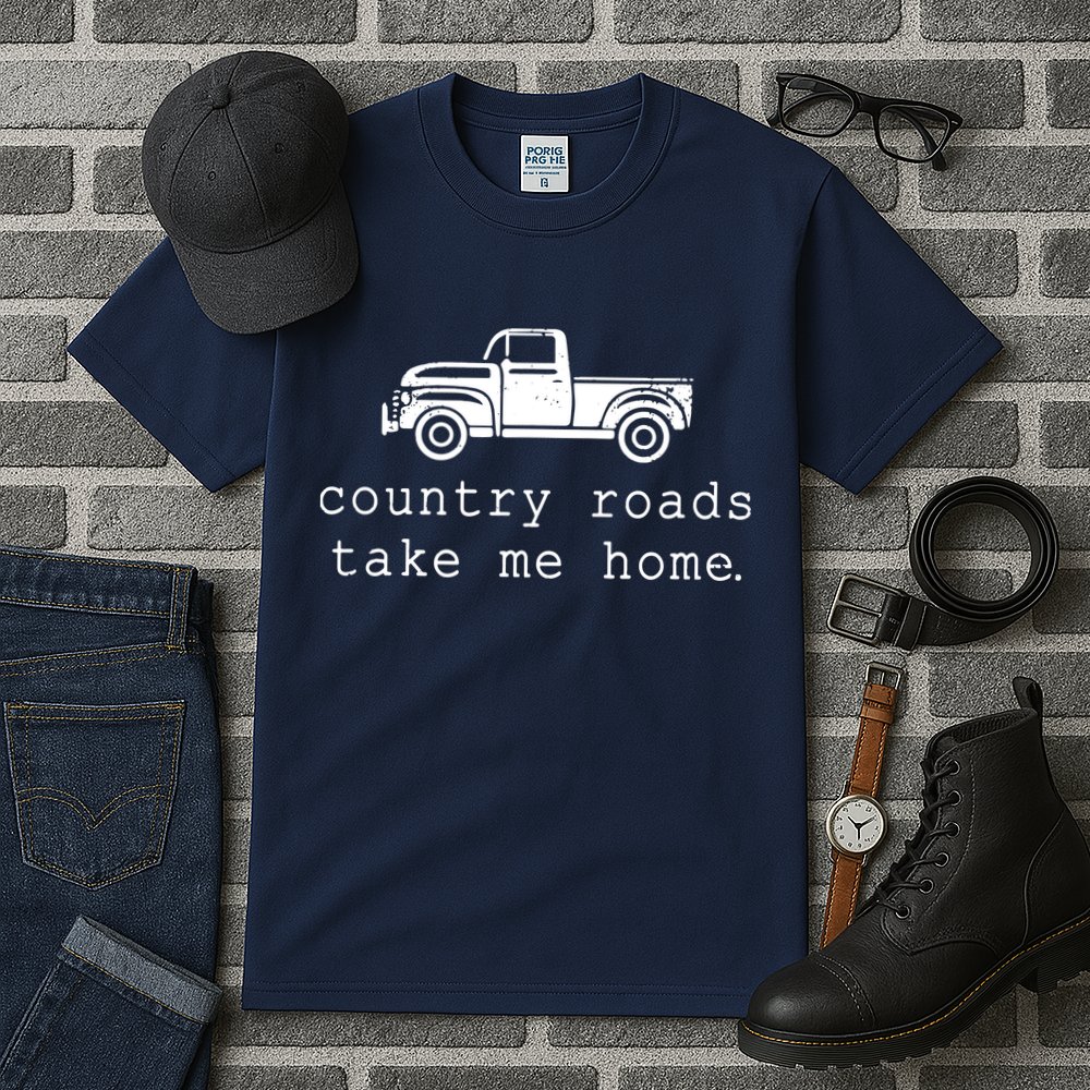 Country Roads Take Me Home Tall T-Shirt