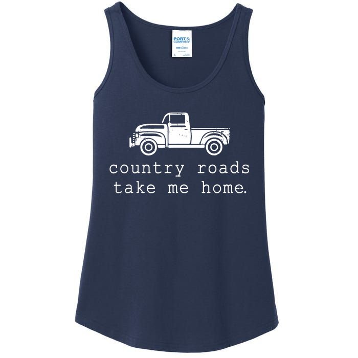 Country Roads Take Me Home Ladies Essential Tank