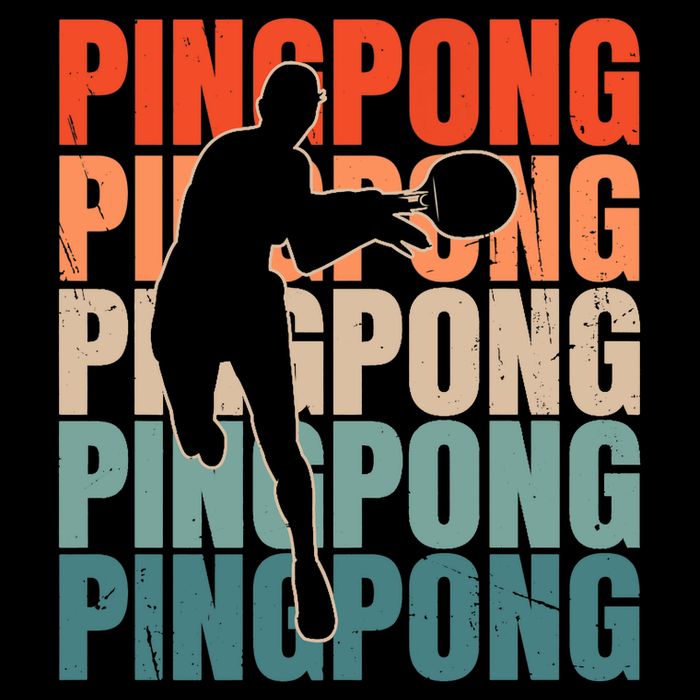 Cool Retro Text Silhouette Ping Pong Premium Impact Tech Backpack
