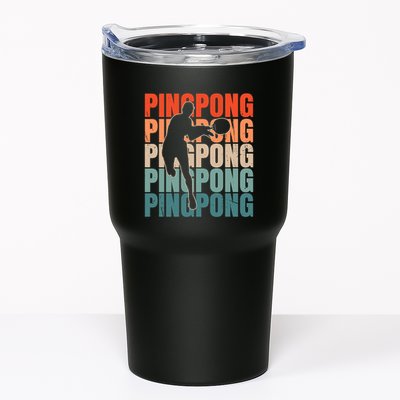 Cool Retro Text Silhouette Ping Pong Premium Tumbler