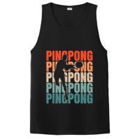 Cool Retro Text Silhouette Ping Pong Premium PosiCharge Competitor Tank
