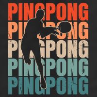Cool Retro Text Silhouette Ping Pong Premium Hat
