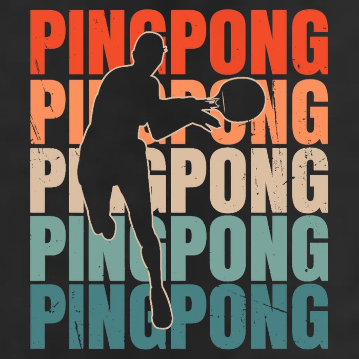 Cool Retro Text Silhouette Ping Pong Premium Microfiber Hand Towel