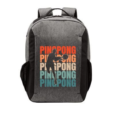 Cool Retro Text Silhouette Ping Pong Premium Vector Backpack