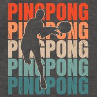 Cool Retro Text Silhouette Ping Pong Premium Vector Backpack