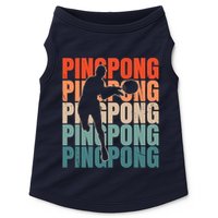 Cool Retro Text Silhouette Ping Pong Premium Doggie Tank