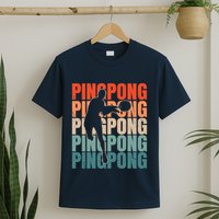 Cool Retro Text Silhouette Ping Pong Premium T-Shirt